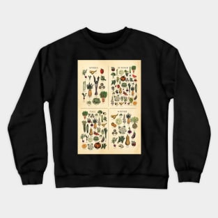 American Midwest Seasonal Fruit and Vegetable chart Crewneck Sweatshirt